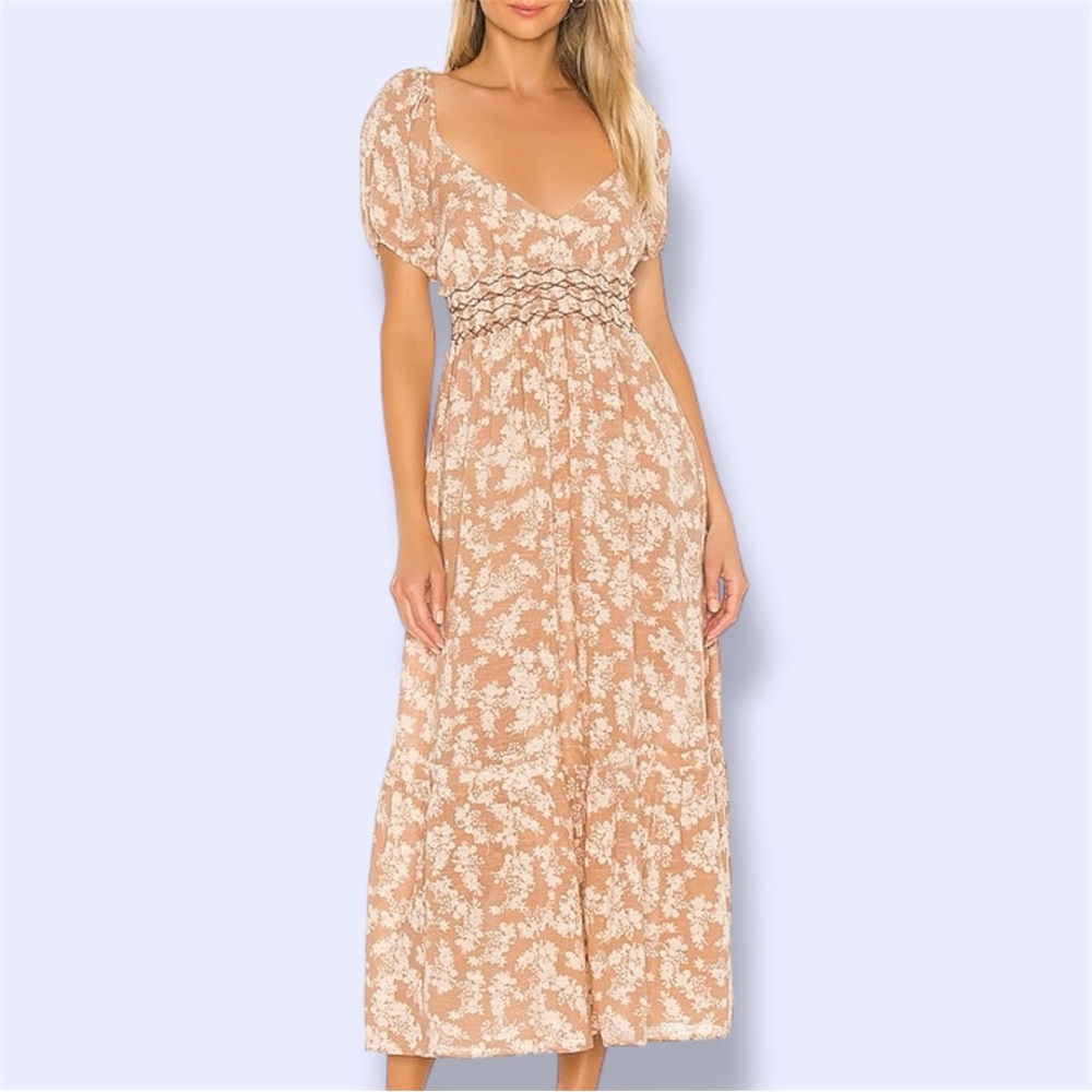 FREE PEOPLE Ellie Printed Maxi Dress